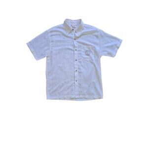 Vintage Versace Dolm Italy Medusa Logo Semi-Sheer Button Shirt‎ Western Size 3X